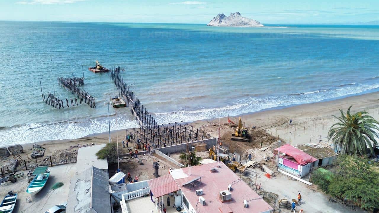 Novedades en la construcción del nuevo muelle de Bahía de Kino