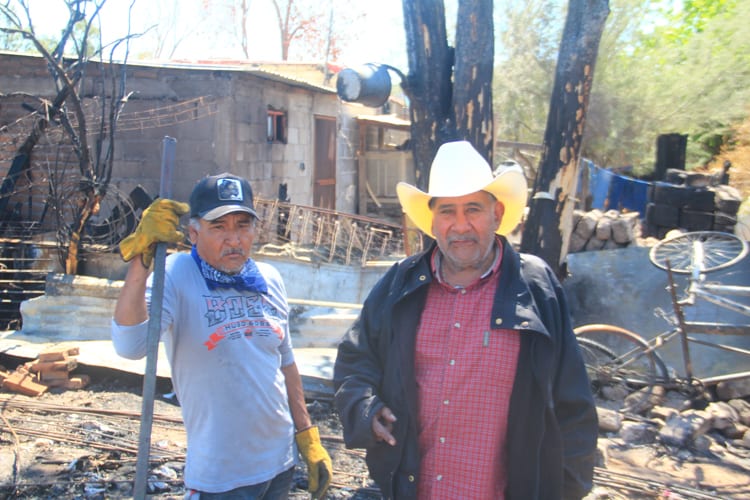 Manuel perdió su hogar tras un fuerte incendio; pide apoyo de la comunidad