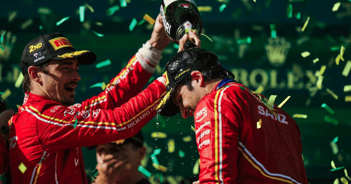 GP de Australia: Ferrari logra el 1-2 con un extraordinario Carlos Sainz