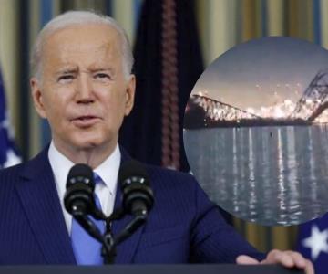 Joe Biden ordena reconstrucción de puente colapsado en Baltimore