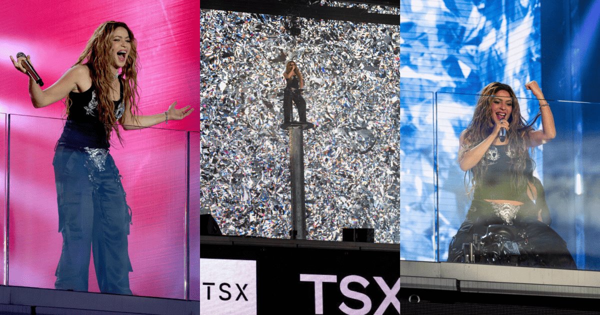 Shakira llena el Times Square de NY y presenta canciones de su nuevo álbum