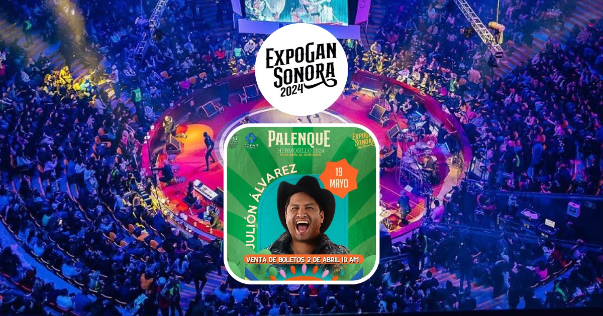 Julión Álvarez confirma tercera fecha en el Palenque de la ExpoGan 2024