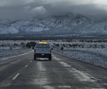 Alertan por caída de nieve y deslaves en carreteras de Sonora