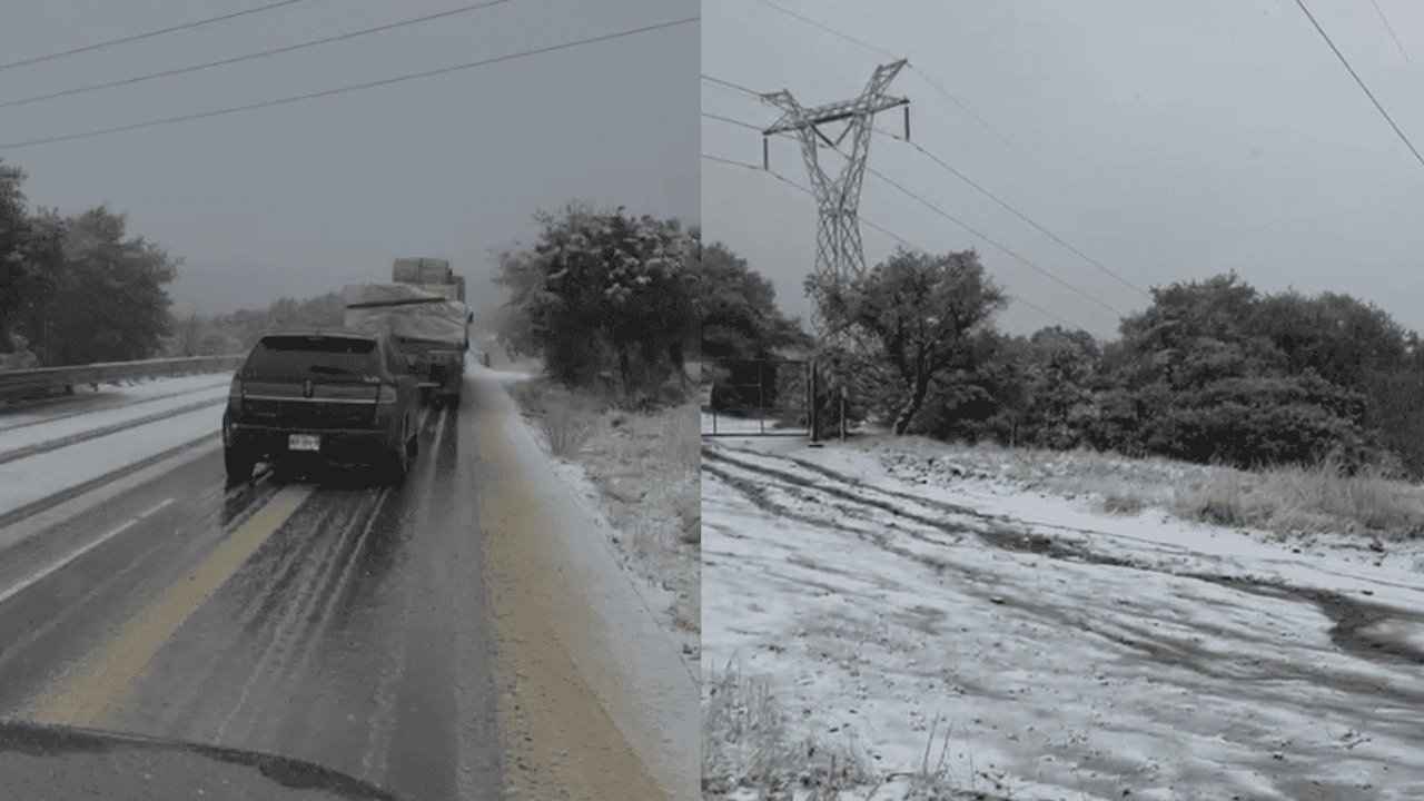 Cierran circulación en carretera Ímuris-Cananea debido a nevada