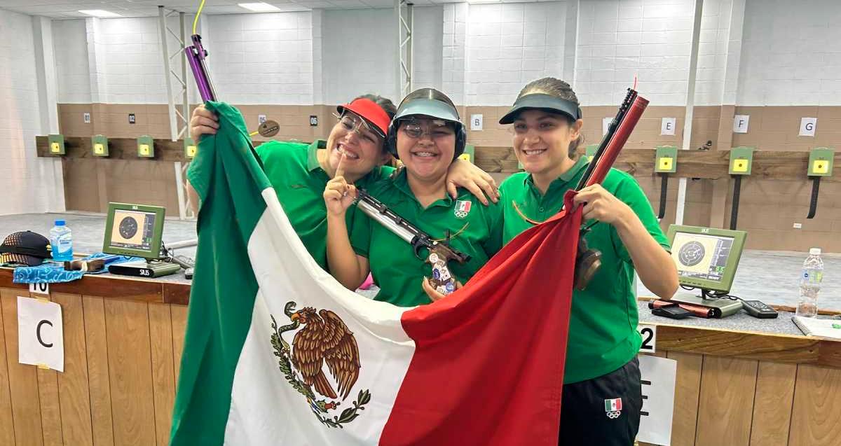 Mexicanas ganan medalla de oro en el Campeonato de Rifle y Pistola