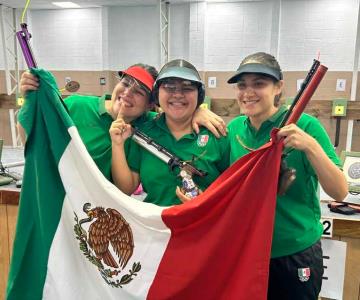 Mexicanas ganan medalla de oro en el Campeonato de Rifle y Pistola