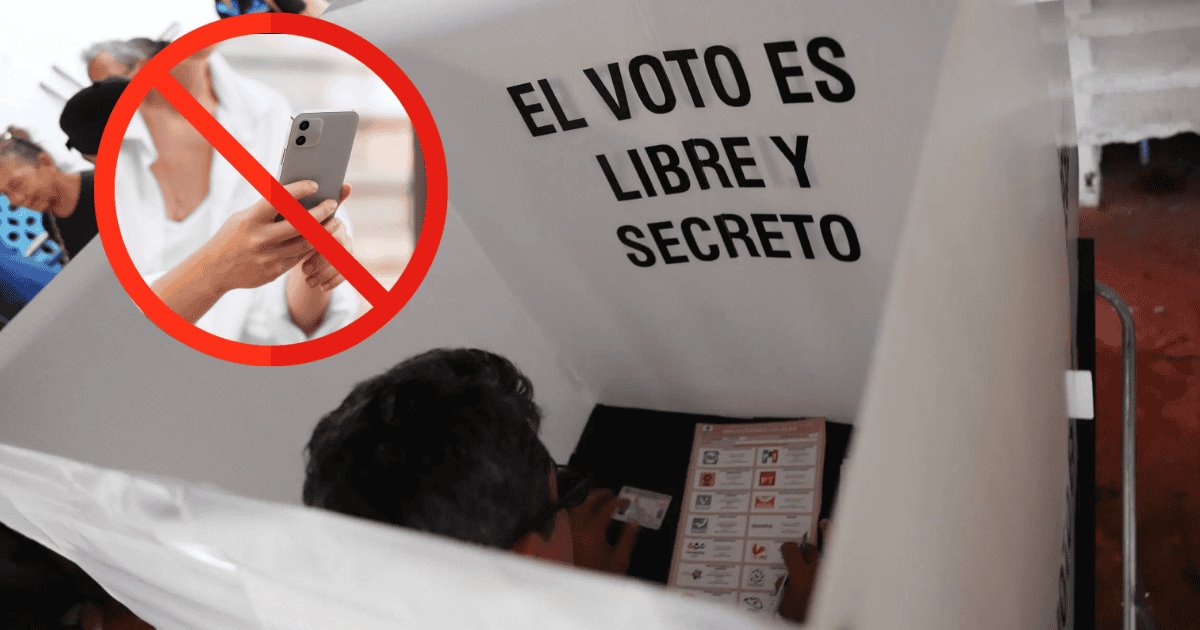 INE define si prohibirán celulares el 2 de junio para evitar venta de votos