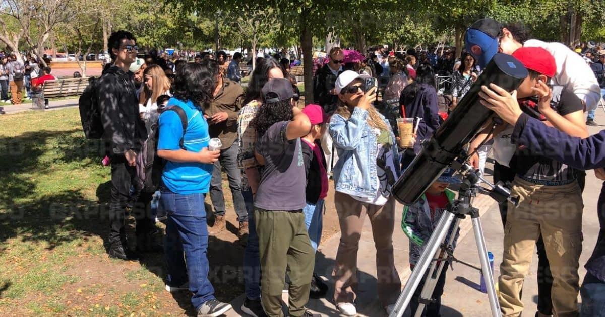Estudiantes de la Unison disfrutaron del Eclipse Solar 2024