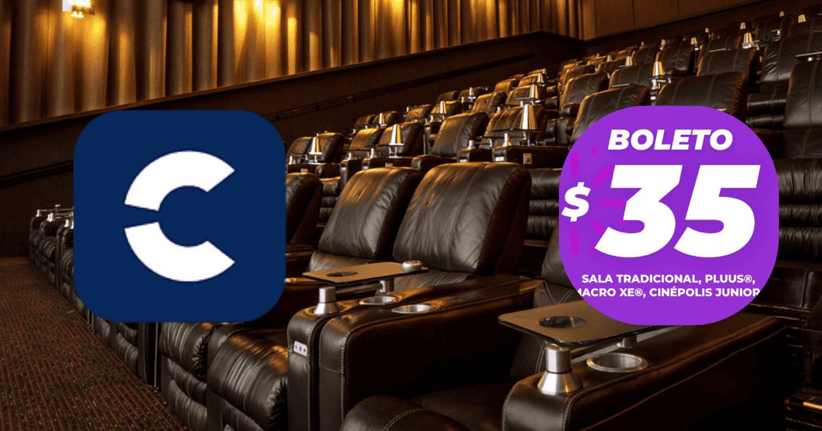 ¿Cine en 35 pesos y palomitas a mitad de precio? Cinépolis lanza promoción