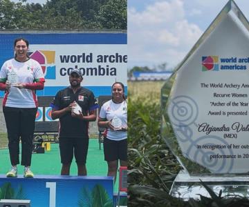 Alejandra Valencia recibe premio a la mejor arquera del continente
