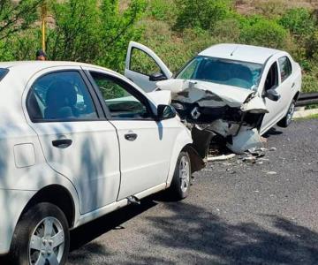 Registran aparatoso choque en carretera Guaymas-Hermosillo