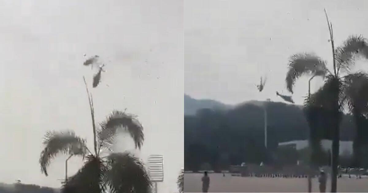 Helicópteros chocan en evento de la Marina Real de Malasia; iban 10 a bordo