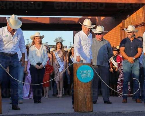 Inauguran la ExpoGan Sonora 2024 con el tradicional corte de reata