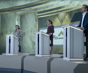Se encaran Xóchitl, Sheinbaum y Máynez en segundo debate del INE