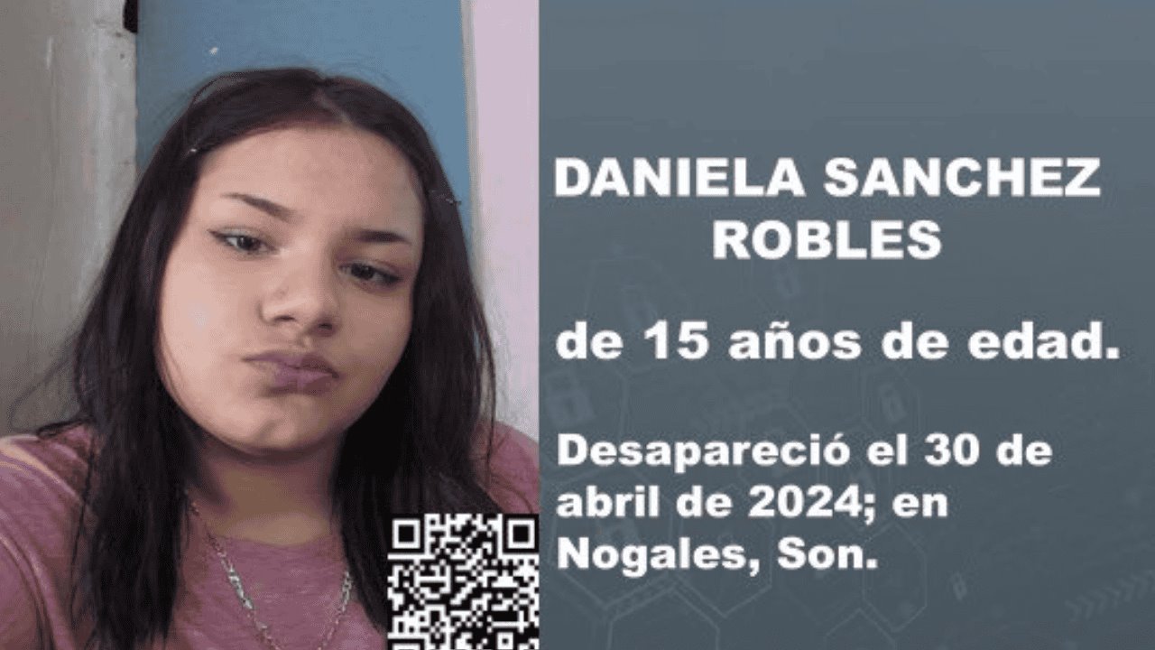 Activan Alerta Amber para localizar a Daniela Sánchez Robles en Nogales