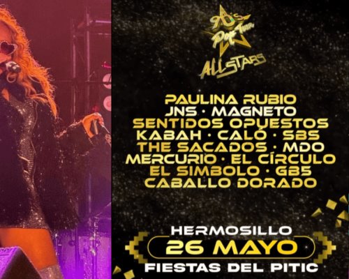 ¡Confirman elenco de los 90s Pop Tour en Hermosillo!