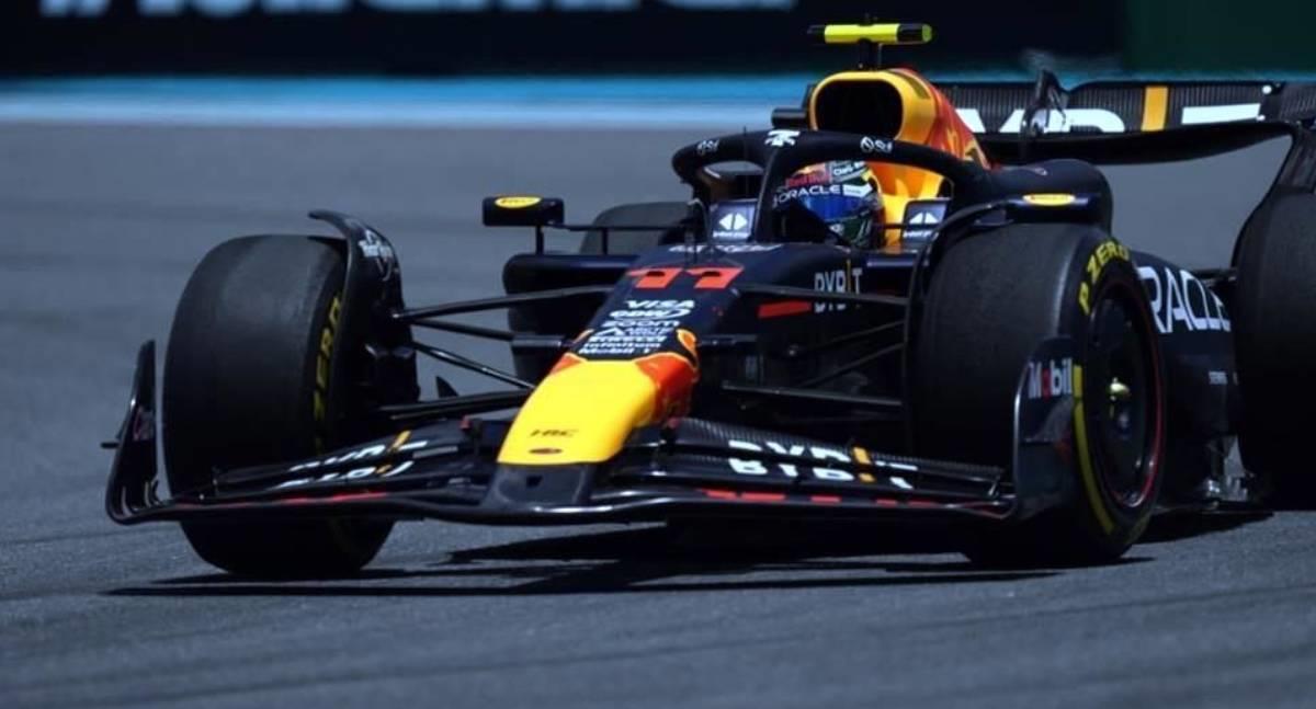 Checo Pérez saldrá tercero en carrera sprint del GP de Miami
