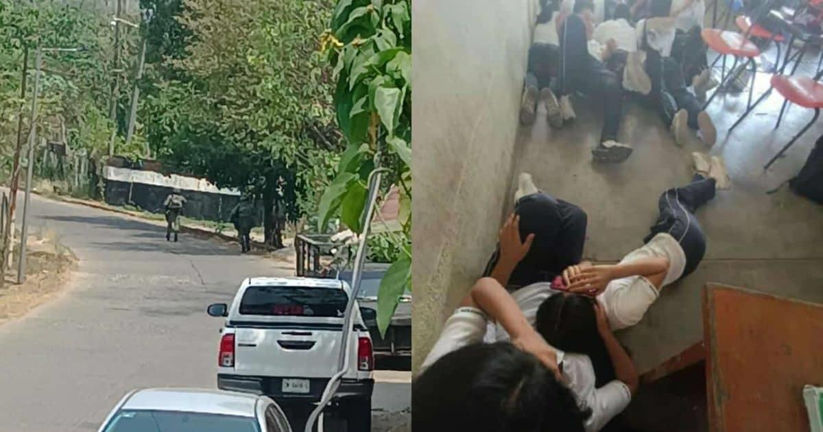 Balacera al lado de un jardín de niños desata caos en Chiapas