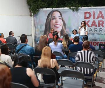 Diana Karina Barreras busca mejorar atención a viudas de policías en Sonora