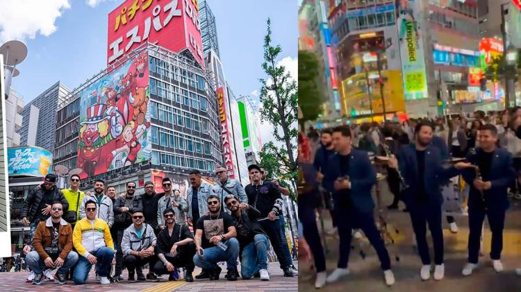 Policía japonesa detiene fiesta de Banda El Recodo en calles de Shibuya