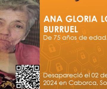 Buscan localizar a Ana Gloria, adulta mayor desaparecida en Caborca