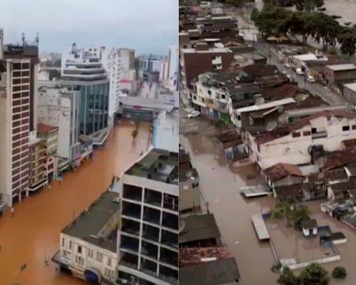 Fuertes lluvias azotan Brasil; reportan más de 70 fallecidos
