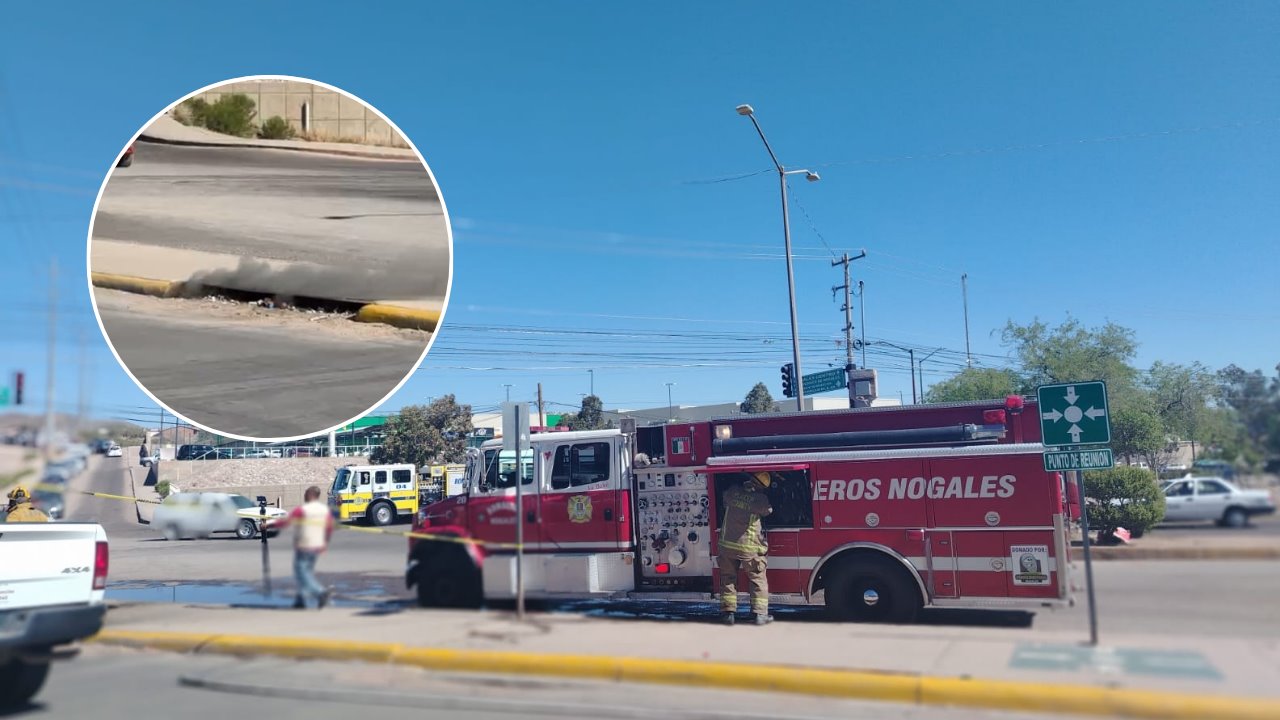 Sofocan Bomberos incendio subterráneo en Nogales