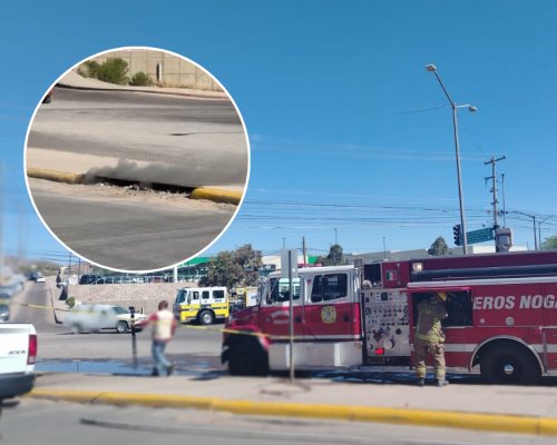 Sofocan Bomberos incendio subterráneo en Nogales