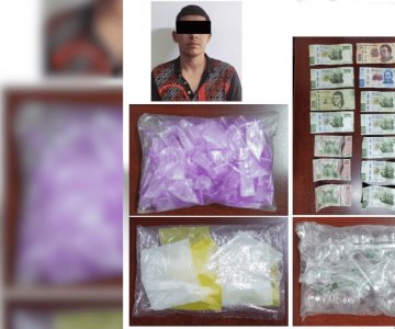 Detienen a hombre en posesión de 128 envoltorios de droga en Navojoa