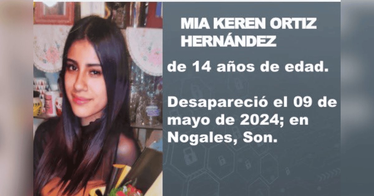 Alerta Amber Sonora: buscan a Mia Keren, desaparecida el 9 de mayo