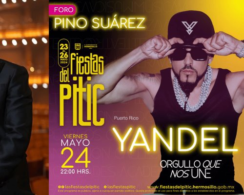 Confirman presentación de Yandel en las Fiestas del Pitic