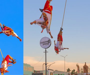 Voladores de Papantla mantienen su tradición en Hermosillo
