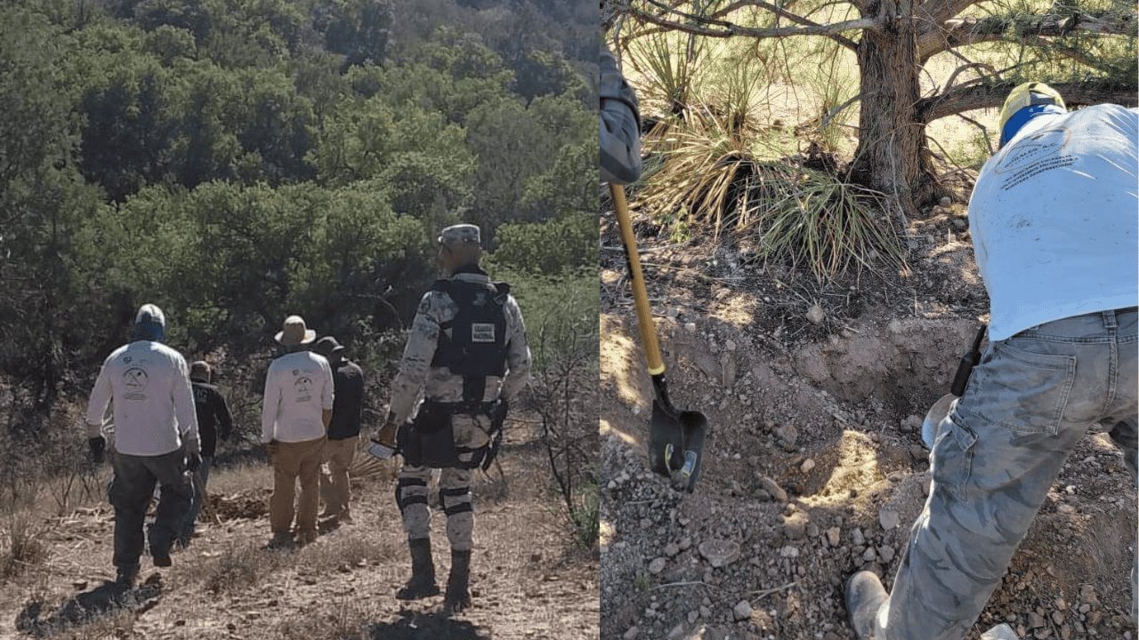 Colectivo de búsqueda localiza cuerpos en fosas clandestinas