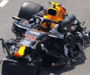 Checo Pérez sufre fuerte accidente y queda fuera del Gran Premio de Mónaco