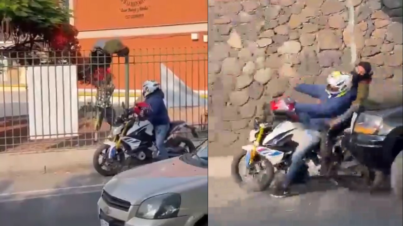 Motociclistas son embestidos tras intentar sabotear casilla electoral