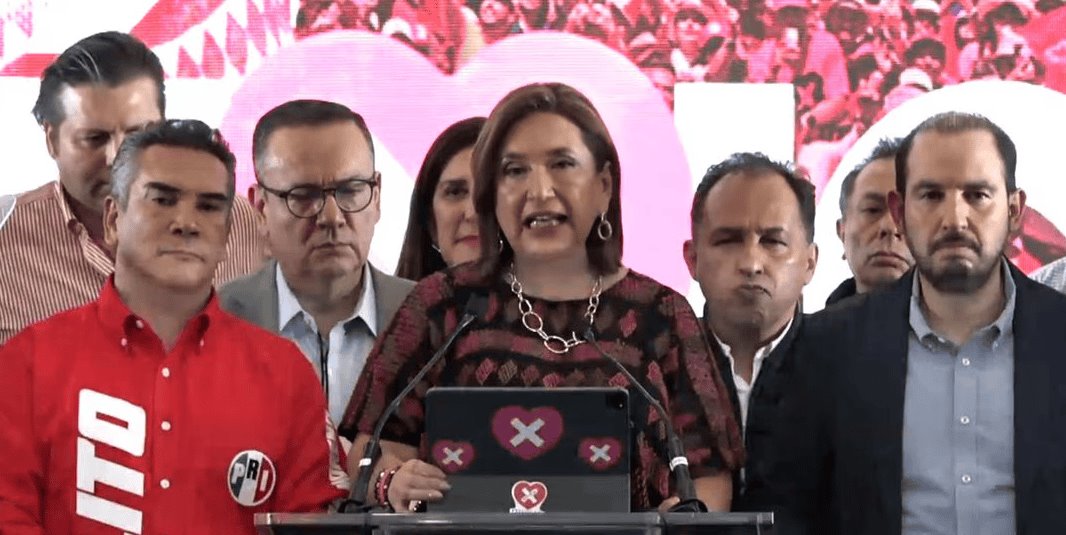 Xóchitl Gálvez reconoce derrota frente a Claudia Sheinbaum