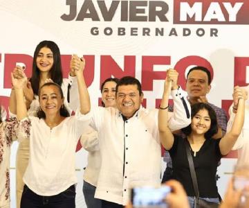 Javier May, se declara ganador de la contienda en Tabasco