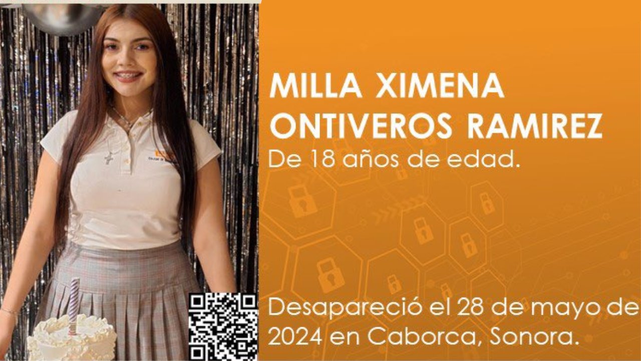 Activan Protocolo Alba para localizar a Milla Ximena, desaparecida en Caborca