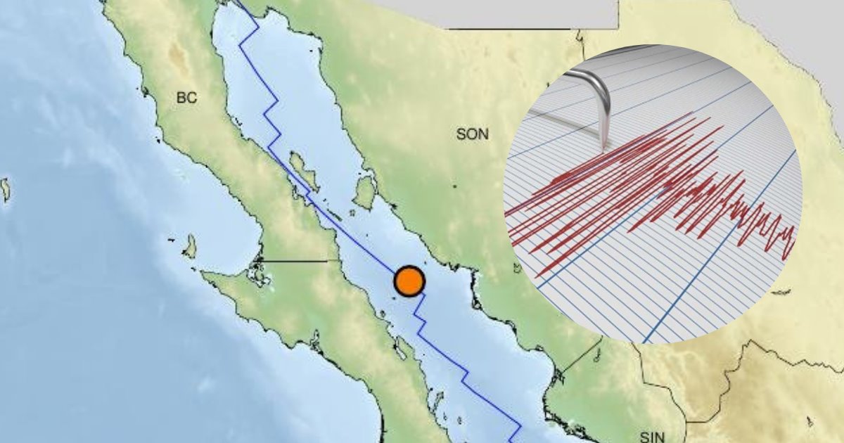 Sismológico Nacional reporta sismo de 4.7; se sintió en Guaymas