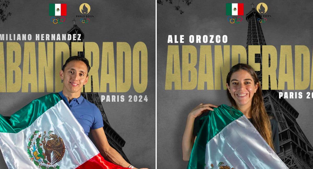 Ale Orozco y Emiliano Hernández, abanderados para París 2024
