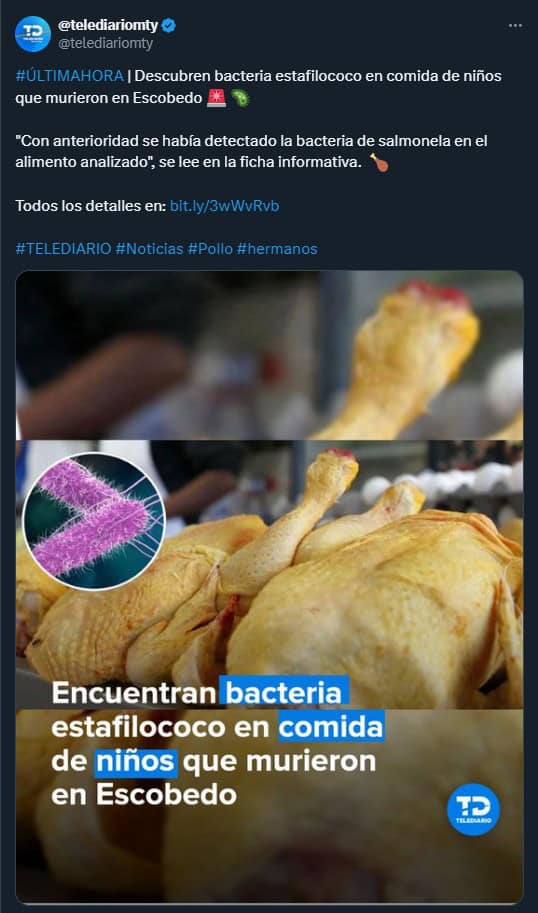 Identifican bacterias en comida consumida por niños fallecidos en Escobedo