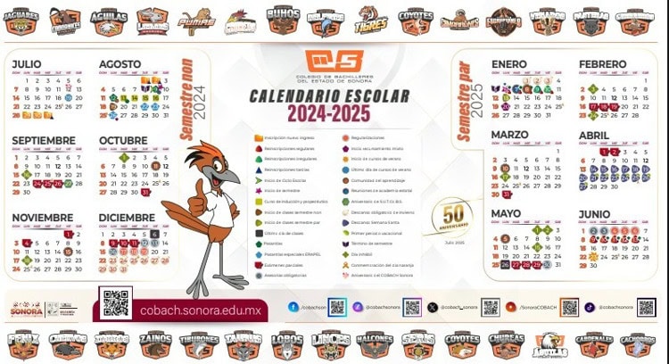 Cobach Sonora presenta novedoso calendario para el ciclo escolar 2024-2025