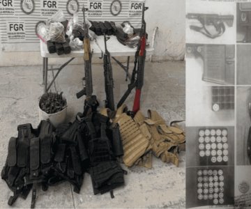 Decomisan arsenal de armas en Ciudad Obregón y Caborca