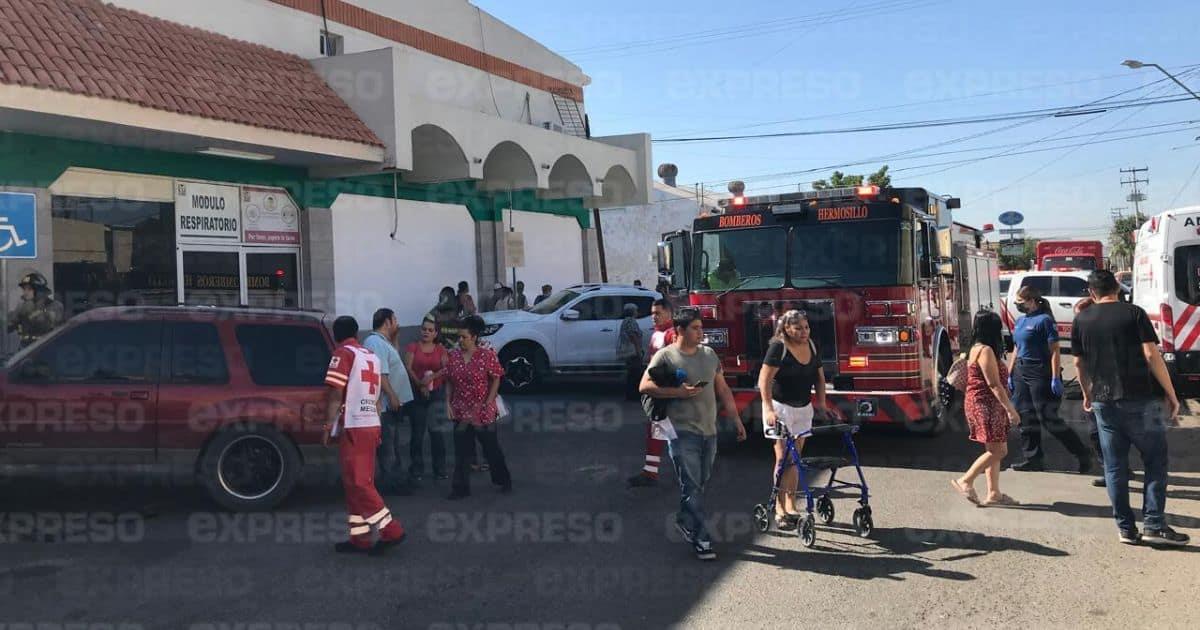 Evacúan clínica del IMSS por conato de incendio en Hermosillo