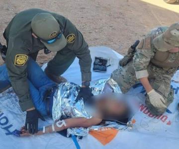 Rescatan a migrante que sufría convulsiones en el desierto de Arizona