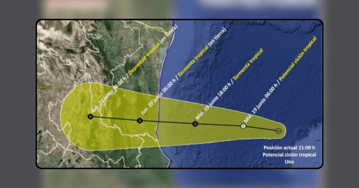 Tormenta en el Golfo de México se convertirá en Ciclón Tropical Alberto