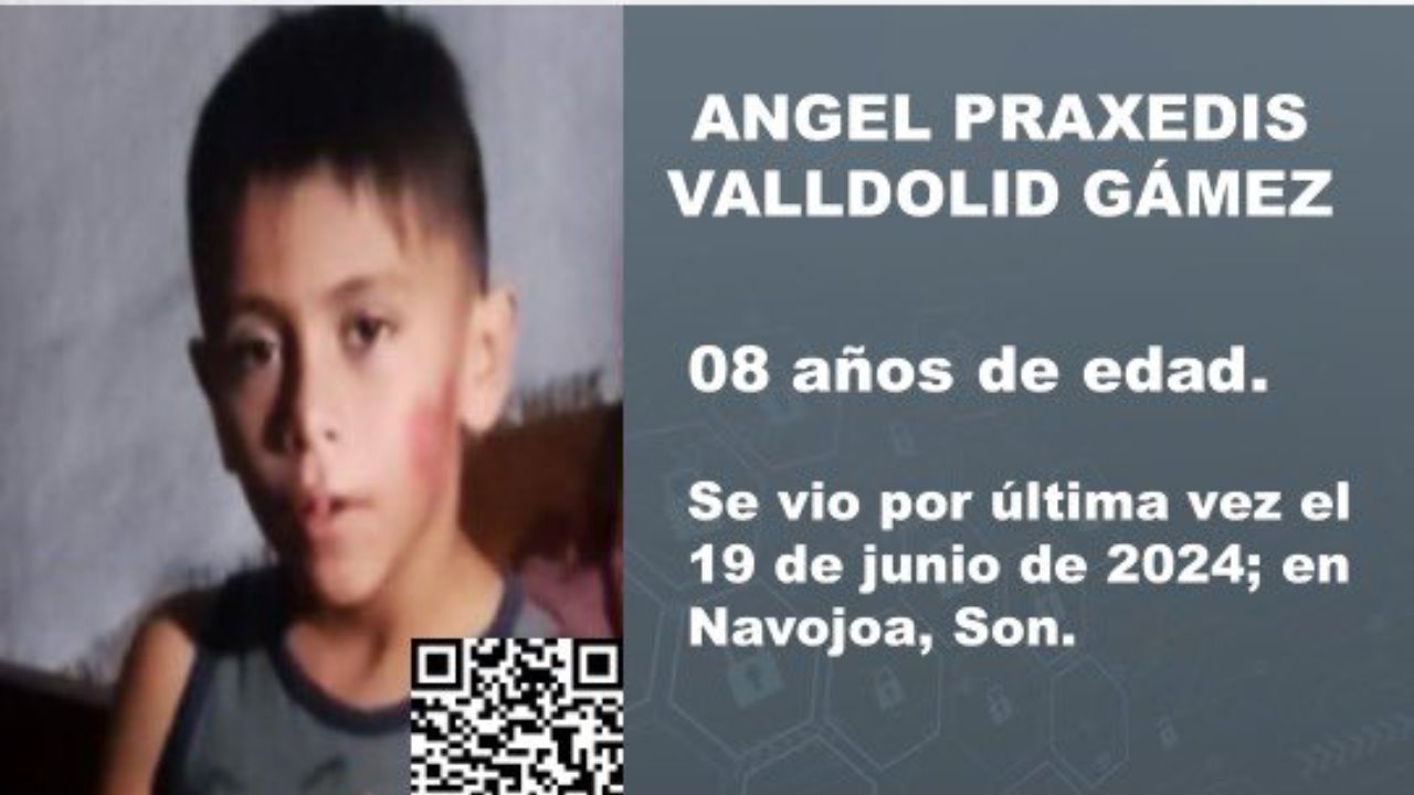 Activan Alerta Amber para localizar a Ángel, menor de 8 años desaparecido