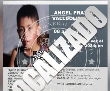 Localizan a Ángel Praxedis, menor de 8 años desaparecido