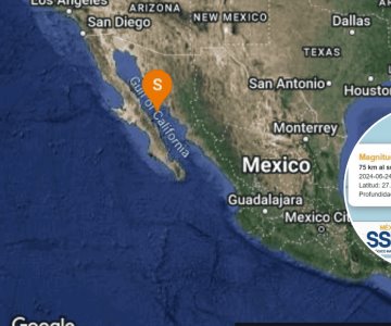 Sismo de magnitud 4.1 se registra esta madrugada en Guaymas