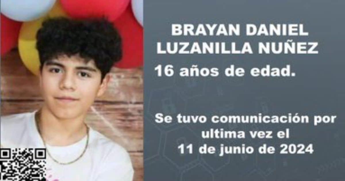 Activan Alerta Amber para localizar a Brayan Daniel, menor desaparecido